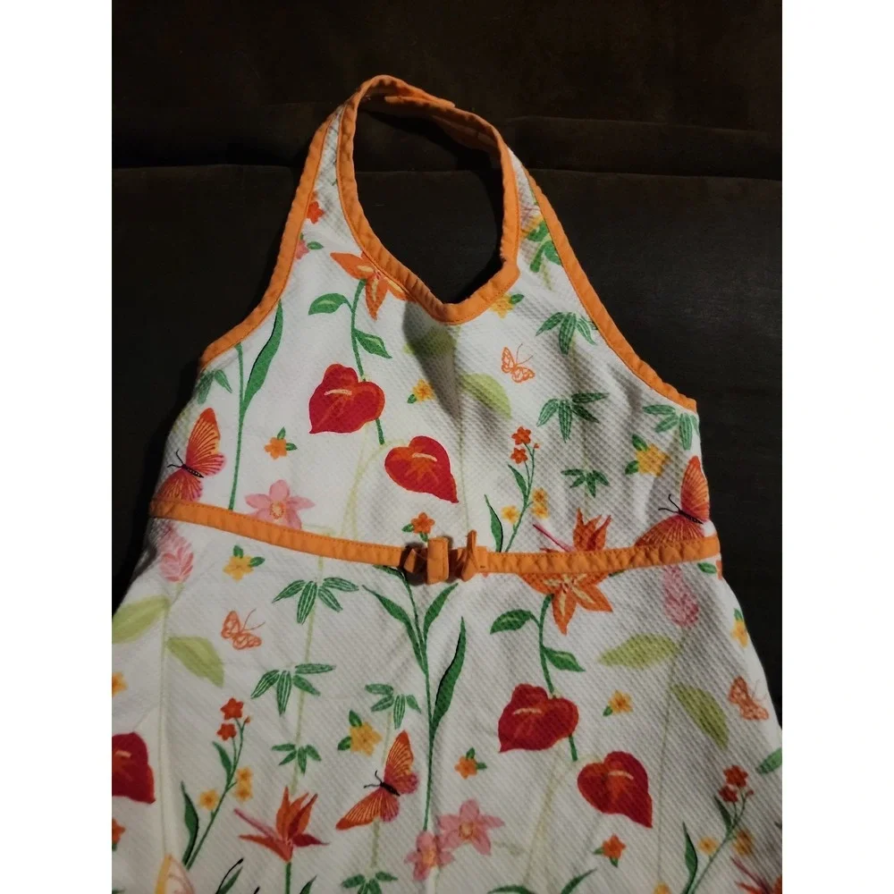 Gymboree vintage tropical paradise floral butterfly dress size 12 18‎ months